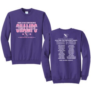 Baxter Girls Conference Champs Unisex Fleece Crewneck Sweatshirt-Purple