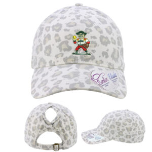 Boone SB Infinity Her Women’s Garment-Washed Fashion Print Cap-Snow Leopard