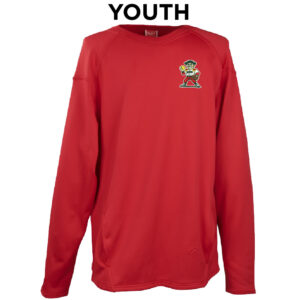 Boone SB Rawlings YOUTH LS Dugout Fleece Pullover-Scarlet