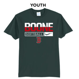 Boone SB Youth Short Sleeve Tee-Dark Green