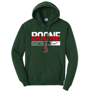 Boone SB Unisex Classic Core weight Cozy Pullover Hooded Sweatshirt-Dark Green