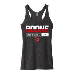 Boone SB Next Level Women’s Triblend Racerback Tank-Vintage Black