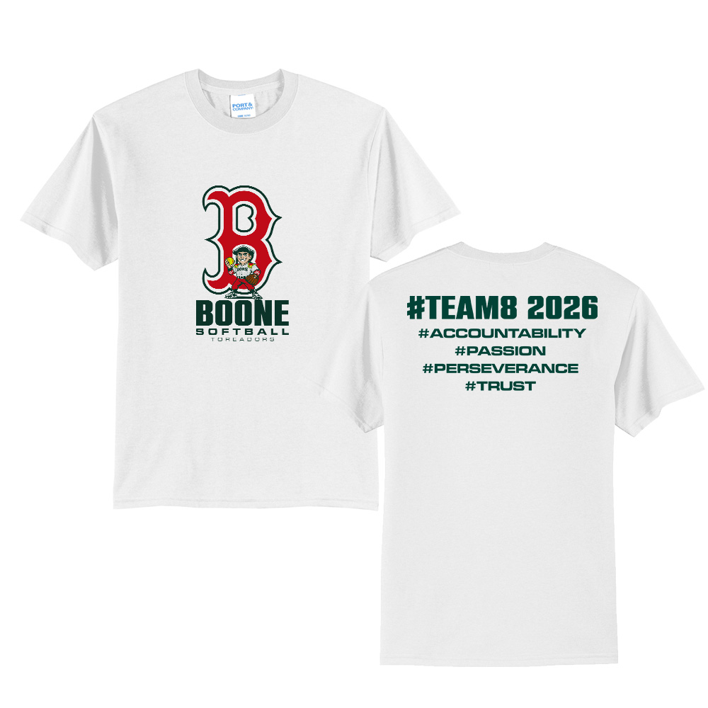 Boone SB Unisex Short Sleeve Tee-White