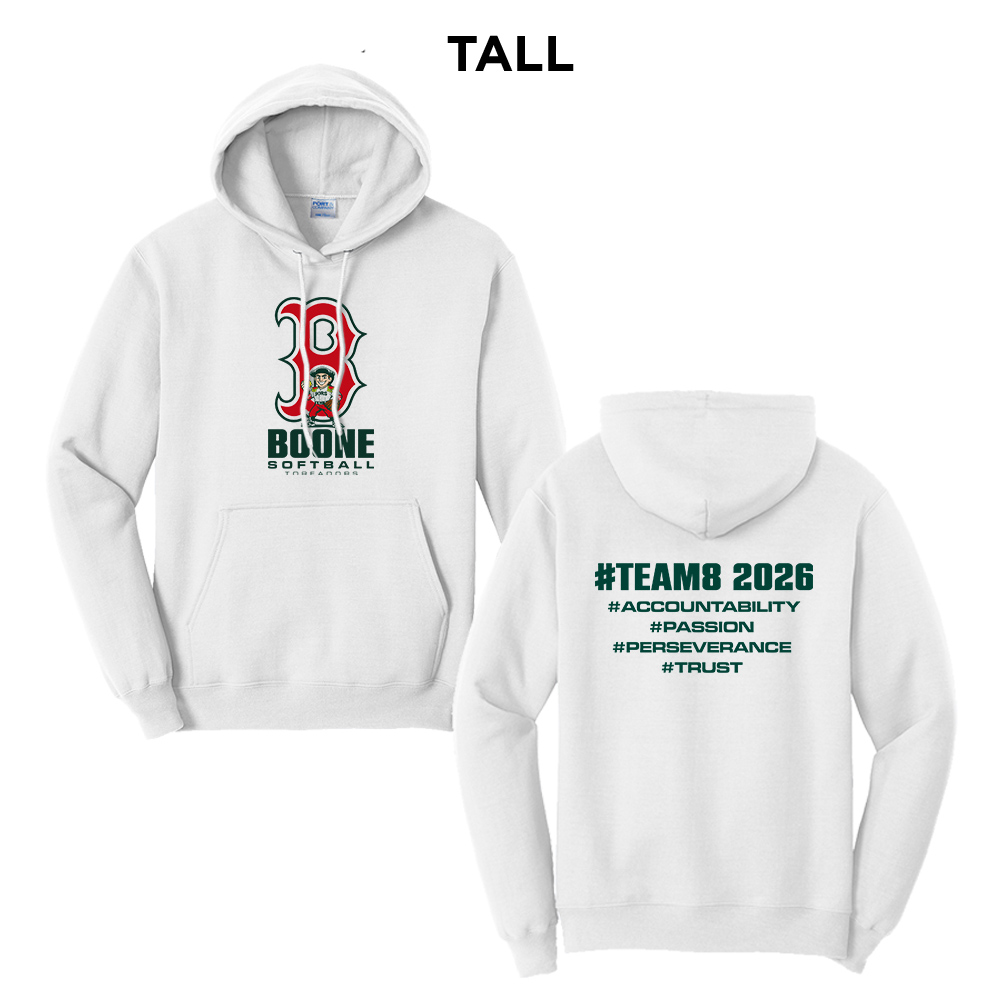 Boone SB Tall Hooded Sweatshirt-White