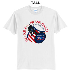 Big River Brass Band Tall Short Sleeve Tee-White