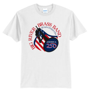 Big River Brass Band Unisex Short Sleeve Tee-White