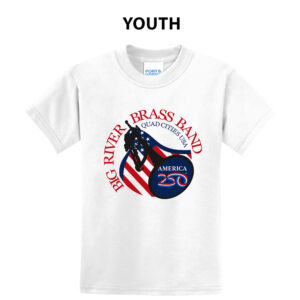 Big River Brass Band Youth Short Sleeve Tee-White