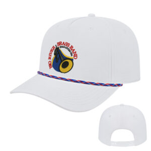 Big River Brass Band Cap America Athletic Rope Cap-White/Red/White/Royal
