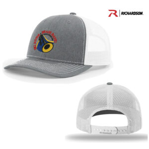 Big River Brass Band Richardson Pro Crown Mesh Back Adjustable back cap Split-Heather Grey/White