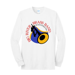 Big River Brass Band Unisex Cotton Long Sleeve Tee-White