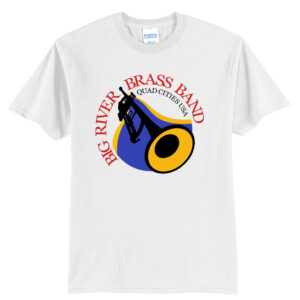 Big River Brass Band Unisex Short Sleeve Tee-White