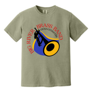 Big River Brass Band Unisex Comfort Colors Pigment Dyed Short Sleeve Shirt-Sandstone