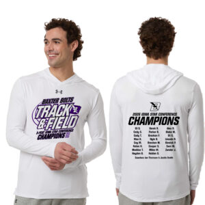 Baxter Track Field Under Armour Mens Team Vanish Performance Hoodie-White