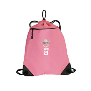 Boone VB Port Authority Cinch Pack With Mesh Trim-Bright pink