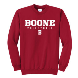 Boone VB 2026 Unisex Core Fleece Crewneck Sweatshirt-Red