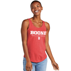 Boone VB 2026 District Women’s Relaxed Tri Blend Relxed Tank-Red Frost
