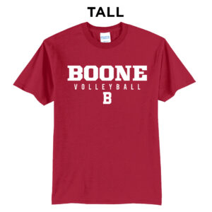 Boone VB 2026 Tall Cotton Short Sleeve Tee-Red