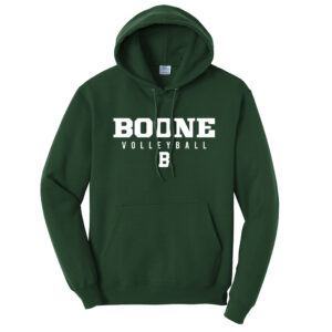 Boone VB Unisex Fleece Hooded Sweatshirt-Dark Green