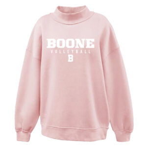 Boone VB Pennant Juliet Mockneck sponge fleec-Pink