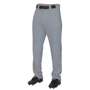 Clinton Baseball PG Rawlings pro Semi-Relaxed Fit Pant w/Piping Men-Grey/Black