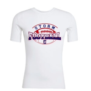 07. Camanche Football Adidas Compression Short Sleeve Tee – White