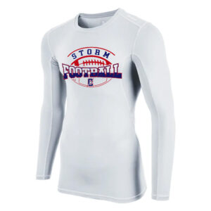 09. Camanche Football Compression Long Sleeve Tee – White