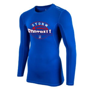 10. Camanche Football Compression Long Sleeve Tee – Royal