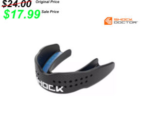 12. Camanche Football Shock Doctor Trash Talker Mouth Guard – Black