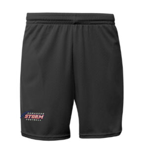 28. Camanche Football A4 7″ Mesh Shorts with Pockets – Black