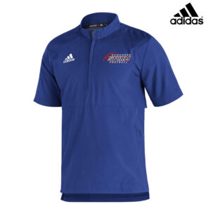 31. Camanche Football Adidas Sideline 21 Woven Short Sleeve 1/4 Zip – Royal
