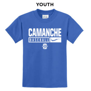 03. Camanche Baseball Youth Core Blend Tee – Royal