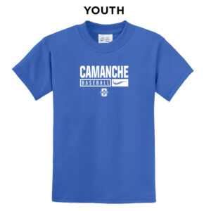 03. Camanche Baseball Youth Core Blend Tee – Royal