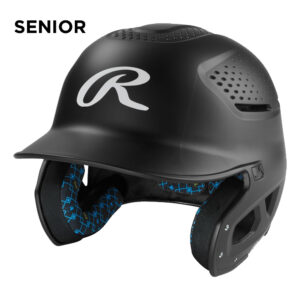 10. Rawlings RX2 Baseball Batting Helmet SENIOR – Matte Black