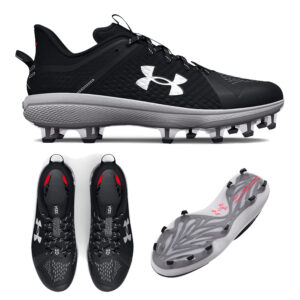 13. Under Armour Yard Low TPU Cleats – Black