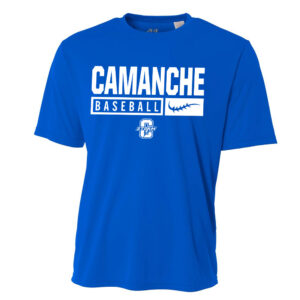 14. Camanche Baseball Cooling Performance Short Sleeve Tee – Royal