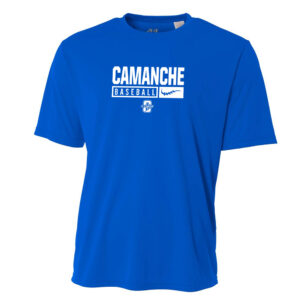 14. Camanche Baseball Cooling Performance Short Sleeve Tee – Royal