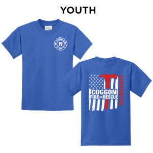 Coggon Fire Youth Short Sleeve Tee-Royal