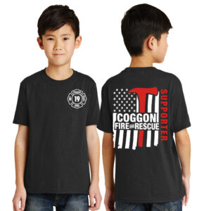 Coggon Fire Youth Short Sleeve Tee-Black