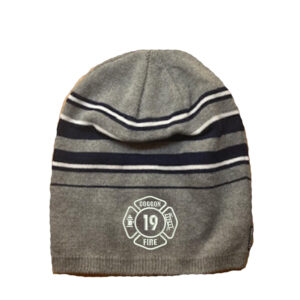 Coggon Fire Holloway RECREATION Heather Grey Beanie  -Heather Grey-Navy/White