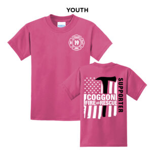 Coggon Fire Youth Short Sleeve Tee-sangria