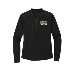 Clinton Public Library MERCER METTLE Women’s Double-Knit Bomber-Black