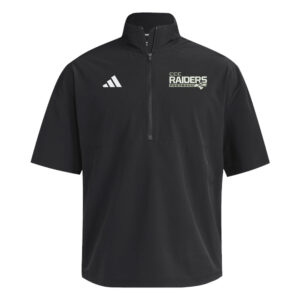 CCC Raiders FB Adidas 1/4 Zip woven short sleeve Training Jacket – Black