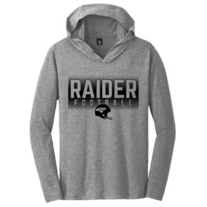CCC Raiders FB District Made Mens Perfect Tri Long Sleeve Hoodie-Grey Frost