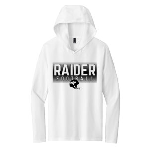 CCC Raiders FB District Made Mens Perfect Tri Long Sleeve Hoodie-White