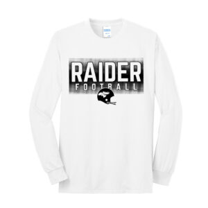 CCC Raiders FB Unisex Cotton Long Sleeve Tee-White