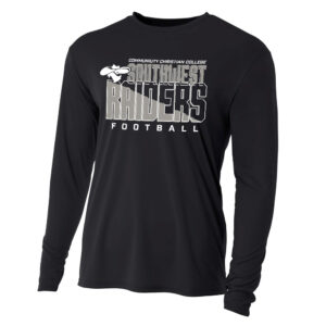 CCC Raiders FB Adult Cooling Performance long sleeve Crew Tee- Black