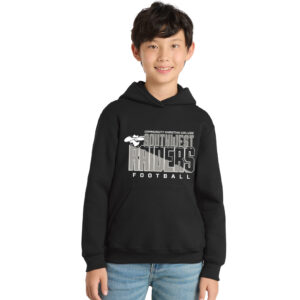 CCC Raiders FB Youth Fleece Hooded Sweatshirt-Black