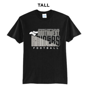 CCC Raiders FB Tall Short Sleeve Tee-Black