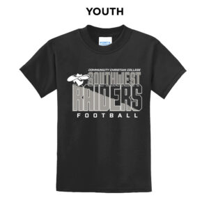CCC Raiders FB Youth Short Sleeve Tee-Black