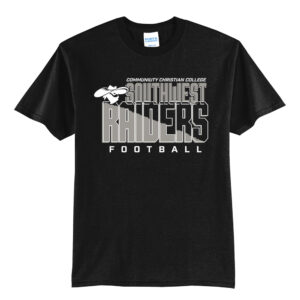 CCC Raiders FB Unisex Short Sleeve Tee-Black
